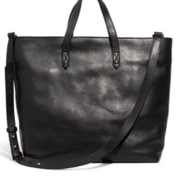 Madewell Handbags - Madewell The Transport Zipper Satchel Tote  /Crossbody Black